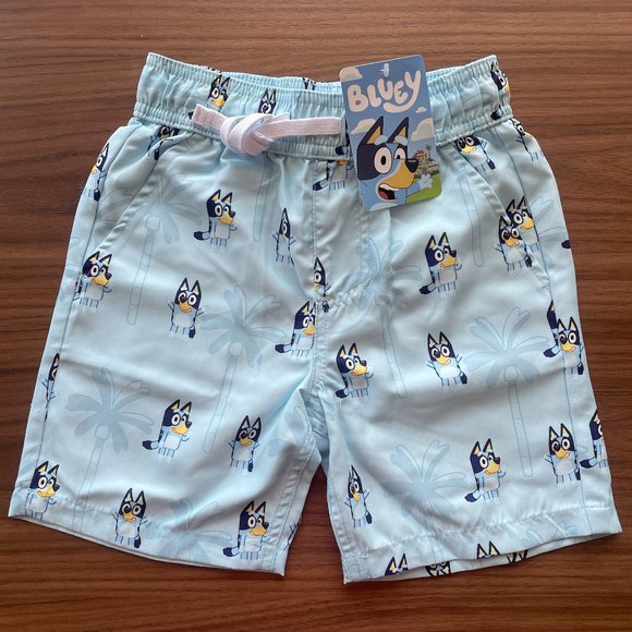 Bluey Boardshorts - Bluey and Palm trees design - Picture 1 of 2